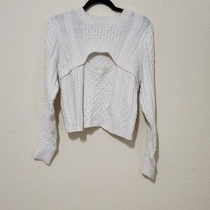 State Cream Crew Neck Sweater Soft Cozy Design